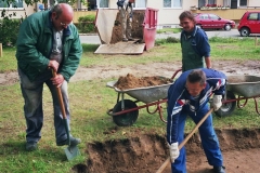 Bau unserer Beachvolleyballanlage (2007)